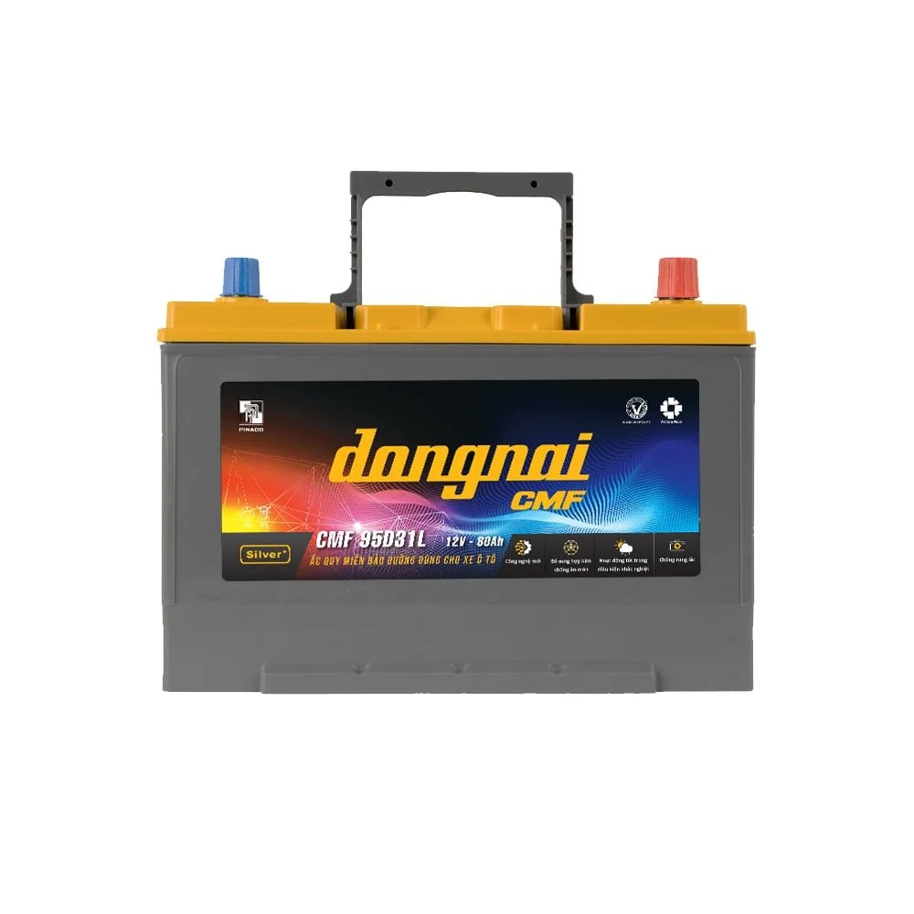Ắc quy khô miễn bảo dưỡng Đồng Nai CMF 95D31L - 12V - 80Ah